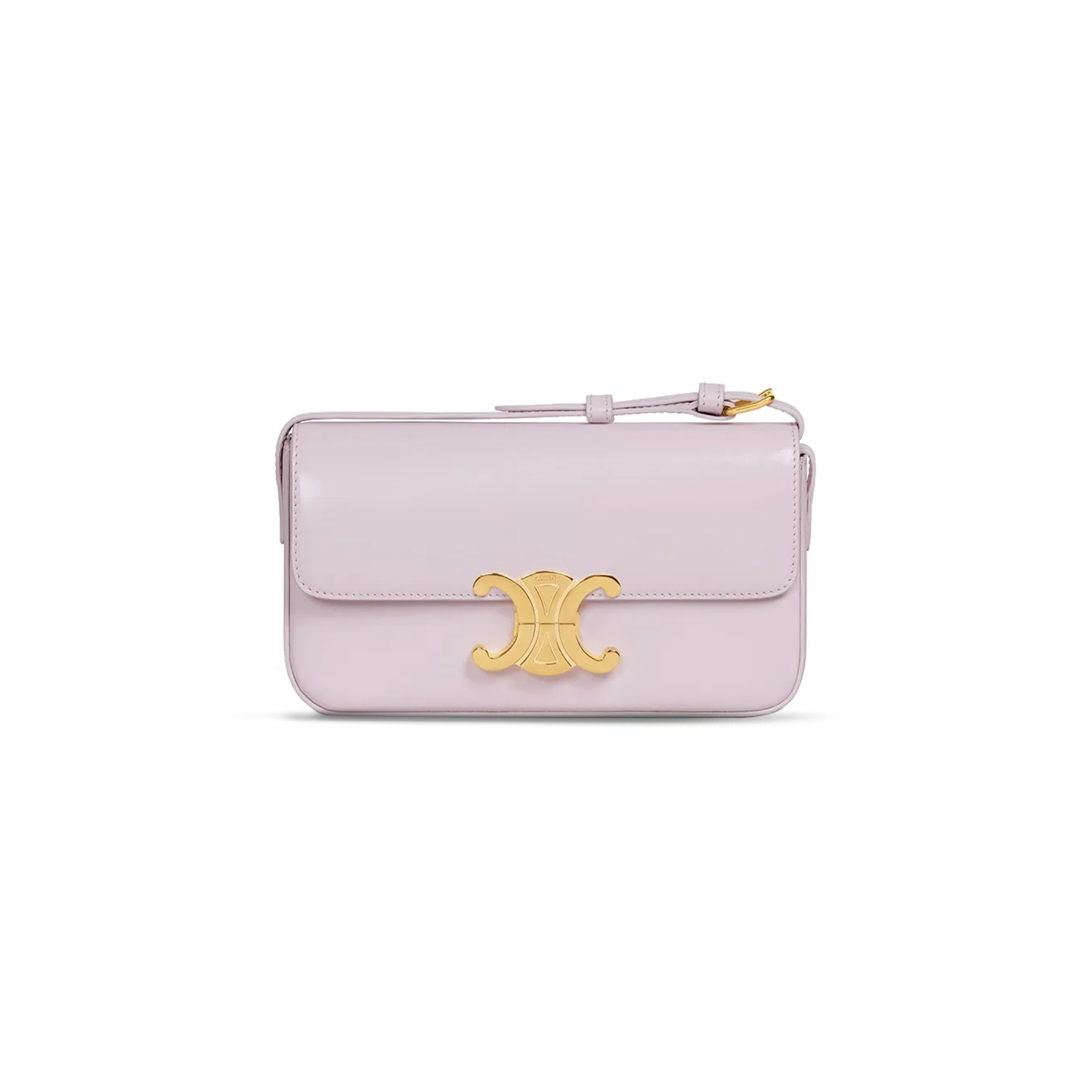 CELINE SHOULDER BAG CLAUDE IN SHINY CALFSKIN 194143BF4.24NY (20*10*4cm)